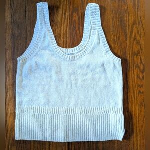 Madewell Boxy Sweater Knit Crop Tank Top Sz M